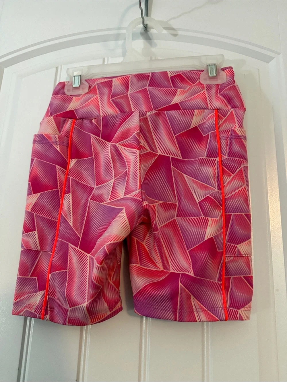Gently worn Girls' Bright Coral Tank Top Matching and shorts Set